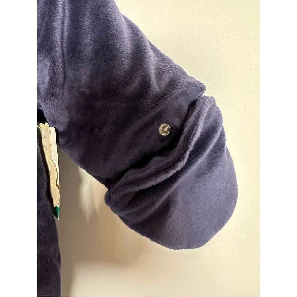 Okie Dokie Navy Blue Teddy Bear Baby Bunting size 0-3 months NWT. #4-0088